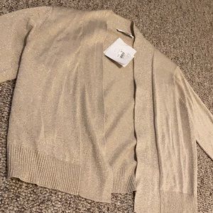 Gold Glitter Cardigan